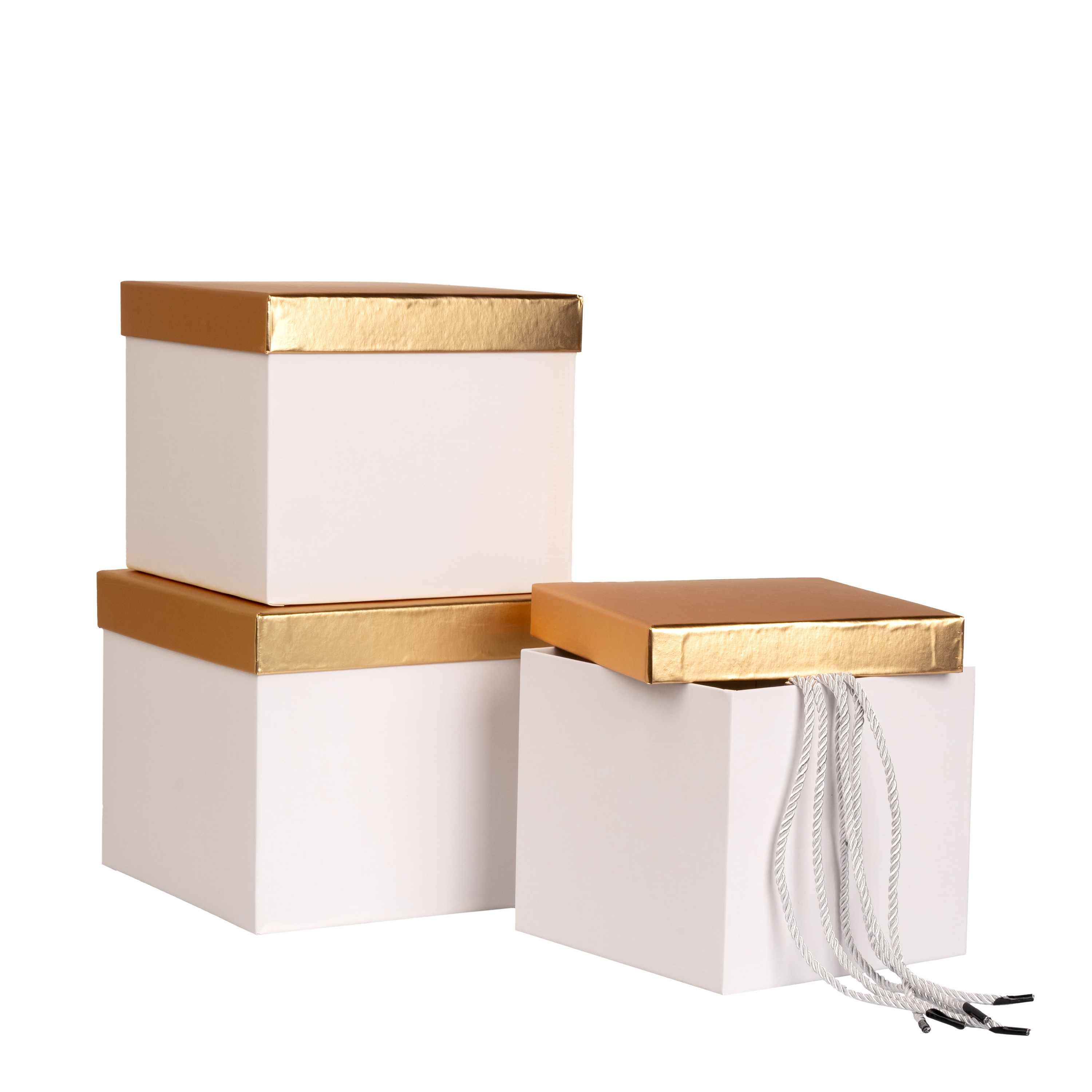 Flower box 22x22xH18, 20x20xH17, 18x18xH16 cm, 3pcs
